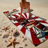 Vintage Barbershop Print Beach Towel, Super Soft Microfiber, Gift for Her/Him, Birthday, for Pool, Beach, Travel, Home Decor Fan gifts