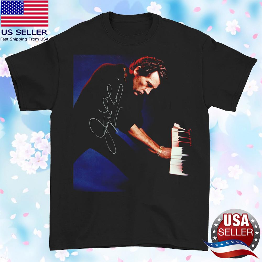 

SALE Jerry Lee Lewis signed in COncert T-shirt Black Unisex Tee All Size Unisex T-Shirt XXXXL