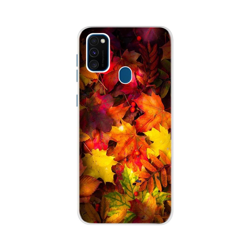 For Samsung Galaxy M21 Case Samsung M30s Soft Slim Cute Painted Phone Back Cover For Samsung M21 M 21 M215F Cases Bumper Fundas