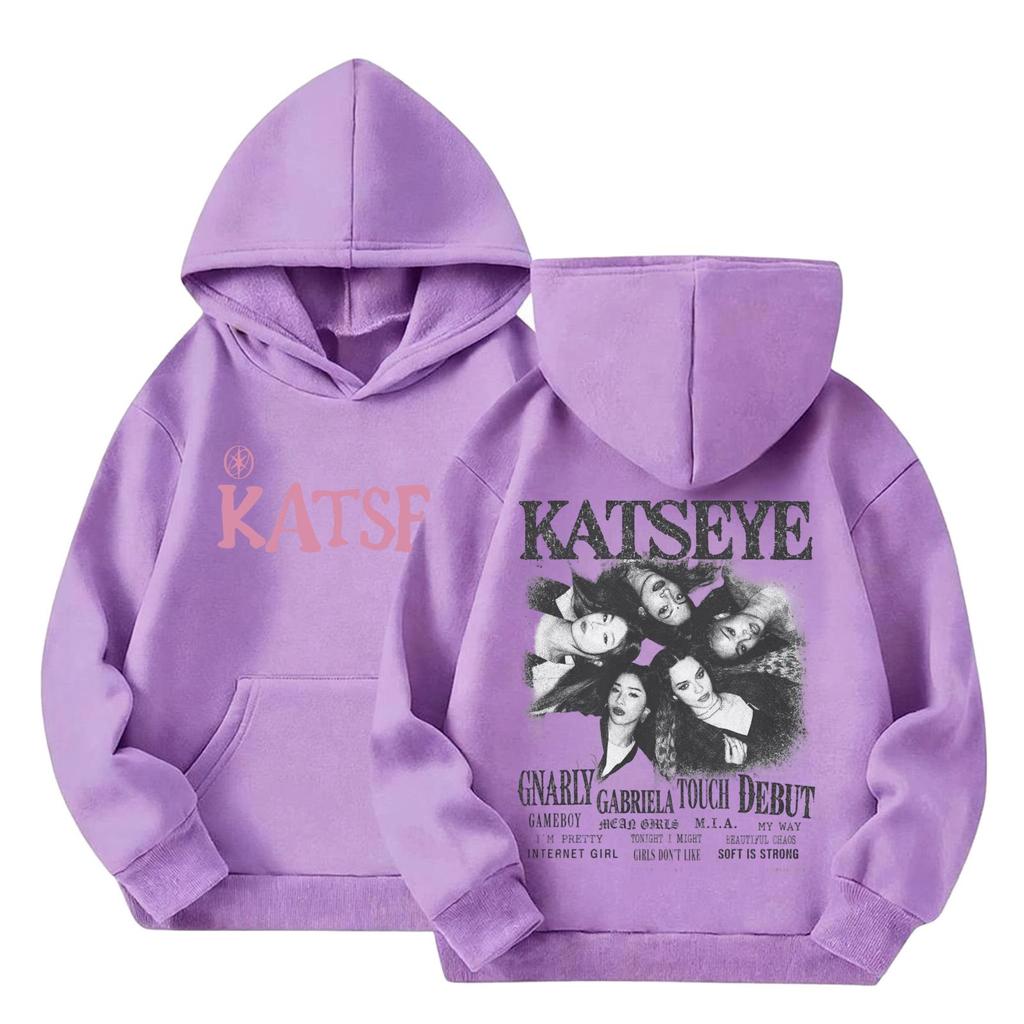 Kids Long Sleeve Letter Print Hooded Sweatshirt Pullover