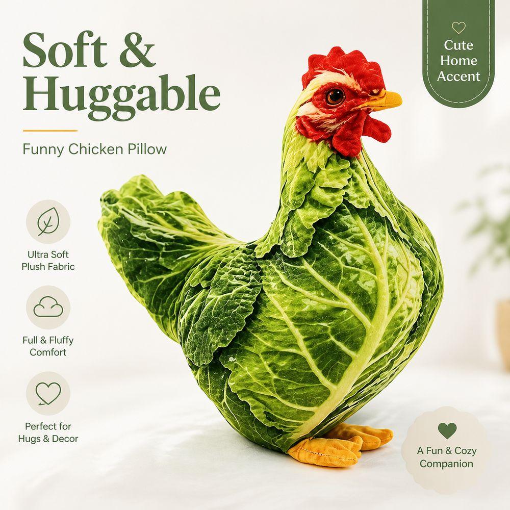PP Cotton Filled Animal Body Pillow 30cm Size Animal Cushion Doll Toys Chicken Pillow Bedroom Use