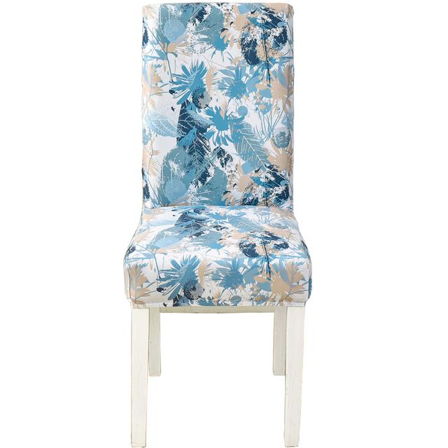 

Чехлы для стульев с цветочным принтом для столовой, эластичные чехлы для стульев для столовой, съемные, моющиеся, для кухни, отеля, ресторана UNIVERSAL SIZE