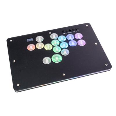 Kylinix T16 Leverless Controller with ABS Clear Kasumi Actuation Total High Fast LED SF6 for Fighting Buttons, Low-Stroke Switches, Axis, 0.5mm Point,