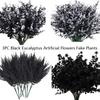 3PC Black Home Decorations Fake Plants Halloween Decor Artificial Leaves Atmosphere Multiple Options Available