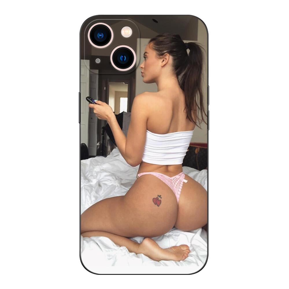 Czarne etui Tpu do Motorola Moto G52 G42 G60 4G G60S G71 G9 Play Plus Power One 5G Ace Lana Rhoades seksowna dziewczyna