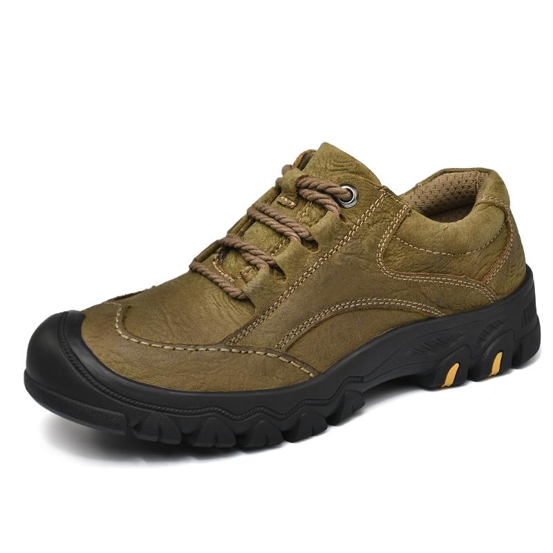 

Мужские походные туфли ручной работы из натуральной кожи, мужская повседневная обувь, универсальная мужская обувь для вождения, новая мужская удобная обувь для ходьбы 44 хаки