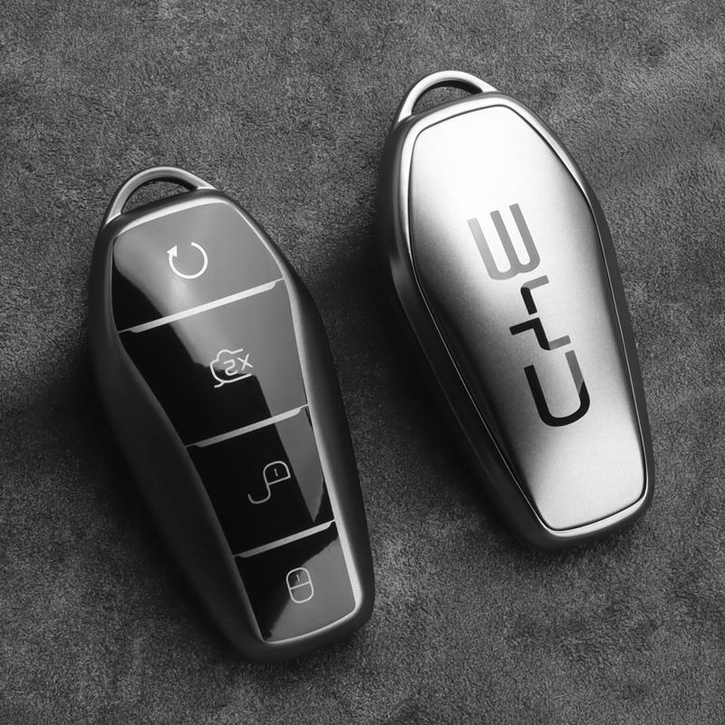 Tpu Car Key Case Cover for BYD Seal Song Plus Atto 3 Dolphin Han EV Tang Qin U Dmi Yuan Pro Protection Keychain Accessories