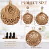 3Pcs/Set Teardrop Shape Wall Hanging Basket Breathable Lattice Vegetable  Woven Basket  Living Room