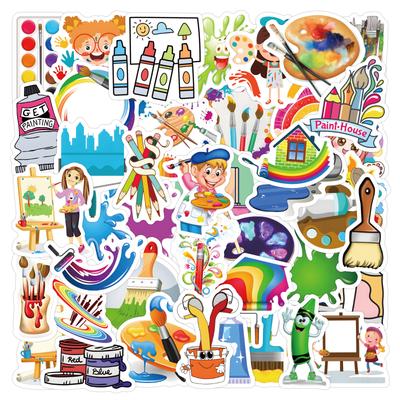 60 New Children's Art Painting Graffiti Stickers Notebook Water Cup Party Gift Birthday Decoration Stickers
