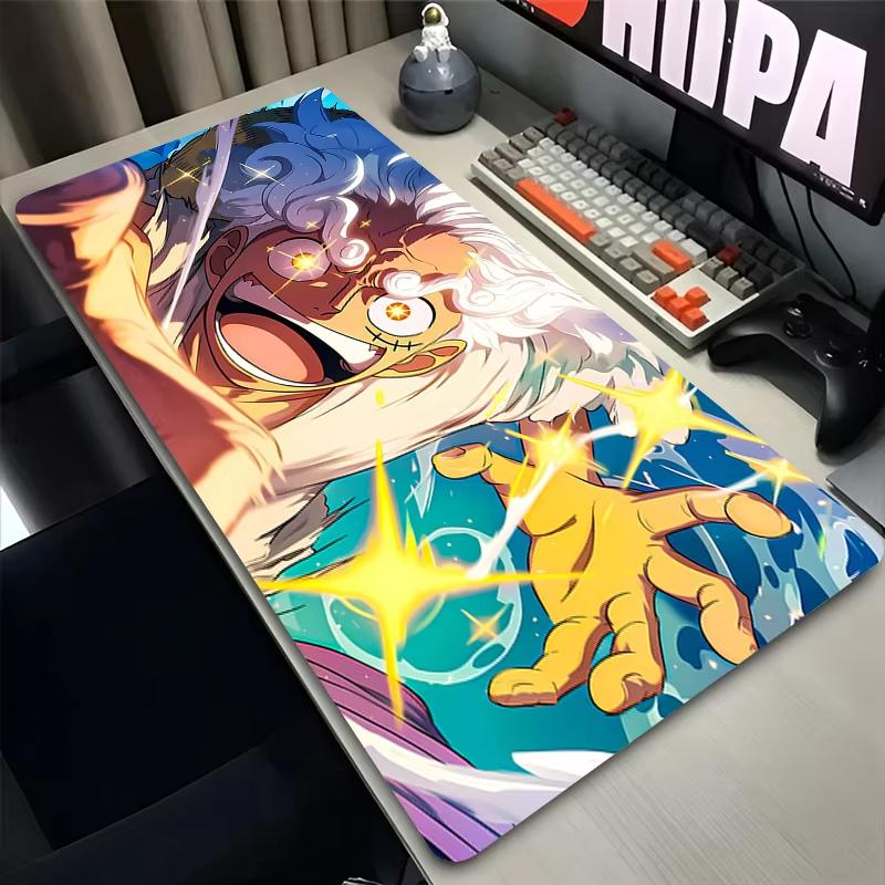 Anime Mouse Pad XXL Pc Gaming Accessories Carpet One Piece Luffy Gamer Keyboard Desk Mat NonSlip Laptop Notebook Large Mousepad