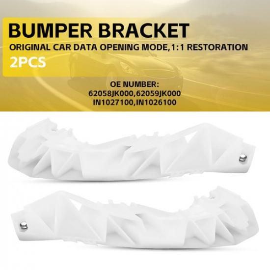 2X For 2007-2015 INFINITI G35 G37 G25 Q40 Sedan Front Bumper Support Bracket EKK