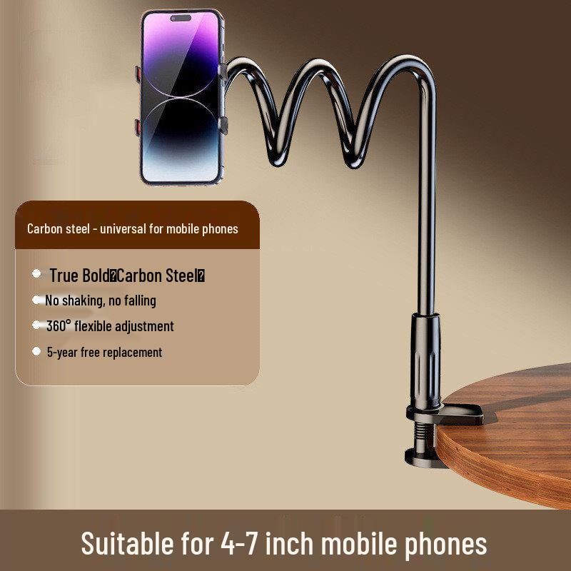 

Adjustable Phone & Tablet Stand for Bed, Desk, or Car – Ideal for Hands-Free TV Watching or Reading. 80cm Phone Double Stability