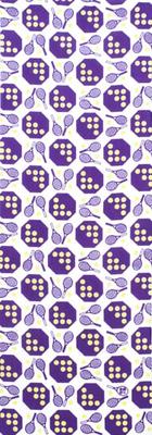 Dyeing Anbo Tenugui "Tennis Purple" Authentic Dyed Cotton 100% Tokuoka Made In Japan 35cm X 100cm
