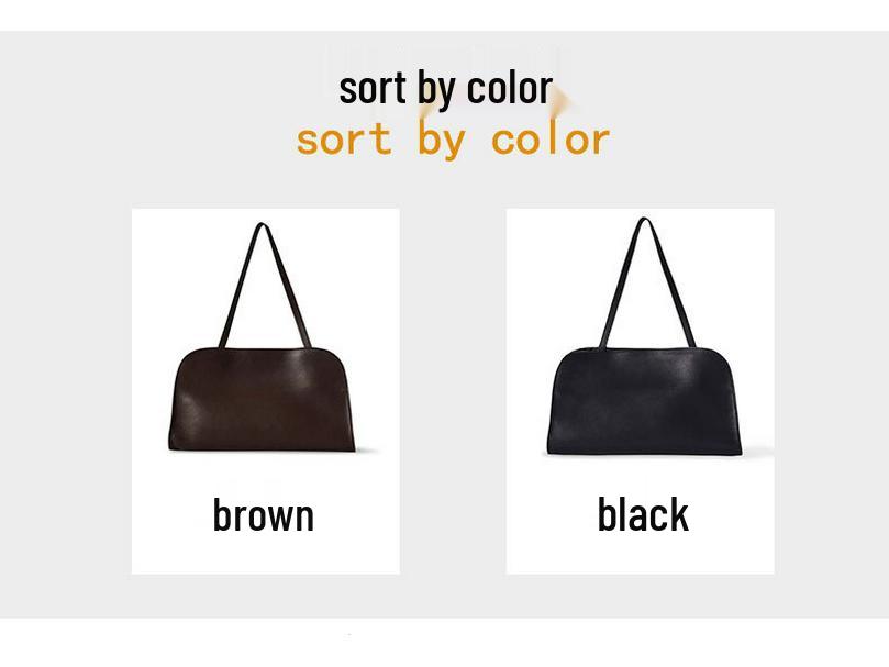 The Row Genuine Leather Saddle Bag - Peggy Light Luxury, Versatile Fashion Shoulder & Underarm Bag