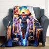 1 peça Manta de Flanela do Superman Macia, Quente e Aconchegante para Sofá, Cama, Escritório e Viagem Versátil para Todas as Estações Presente, Presente de Natal