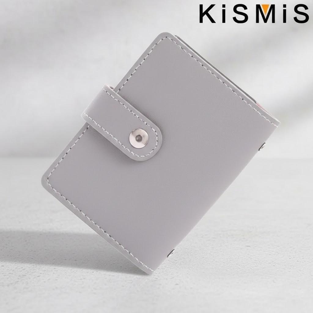 Slim Minimalist PU Leather Card Holder 26 Slots Organizer Wallet Compact Stylish Accessory Unisex