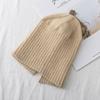 New Women Hat Kpop Style Autumn And Winter Hat Soft Beanie Hats For Women Leisure Back Split Teens Ponytail Kni… More