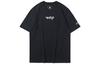 T Shirts Men's Black Crew Neck Moderate Straight Fit AHSQ657-1