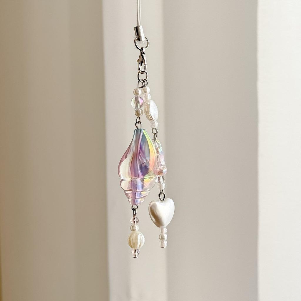 Handmade Beaded Chain Handmade Beaded Lanyard Key Charm Delicate Starfish Charm For Keys Luggage Personalized