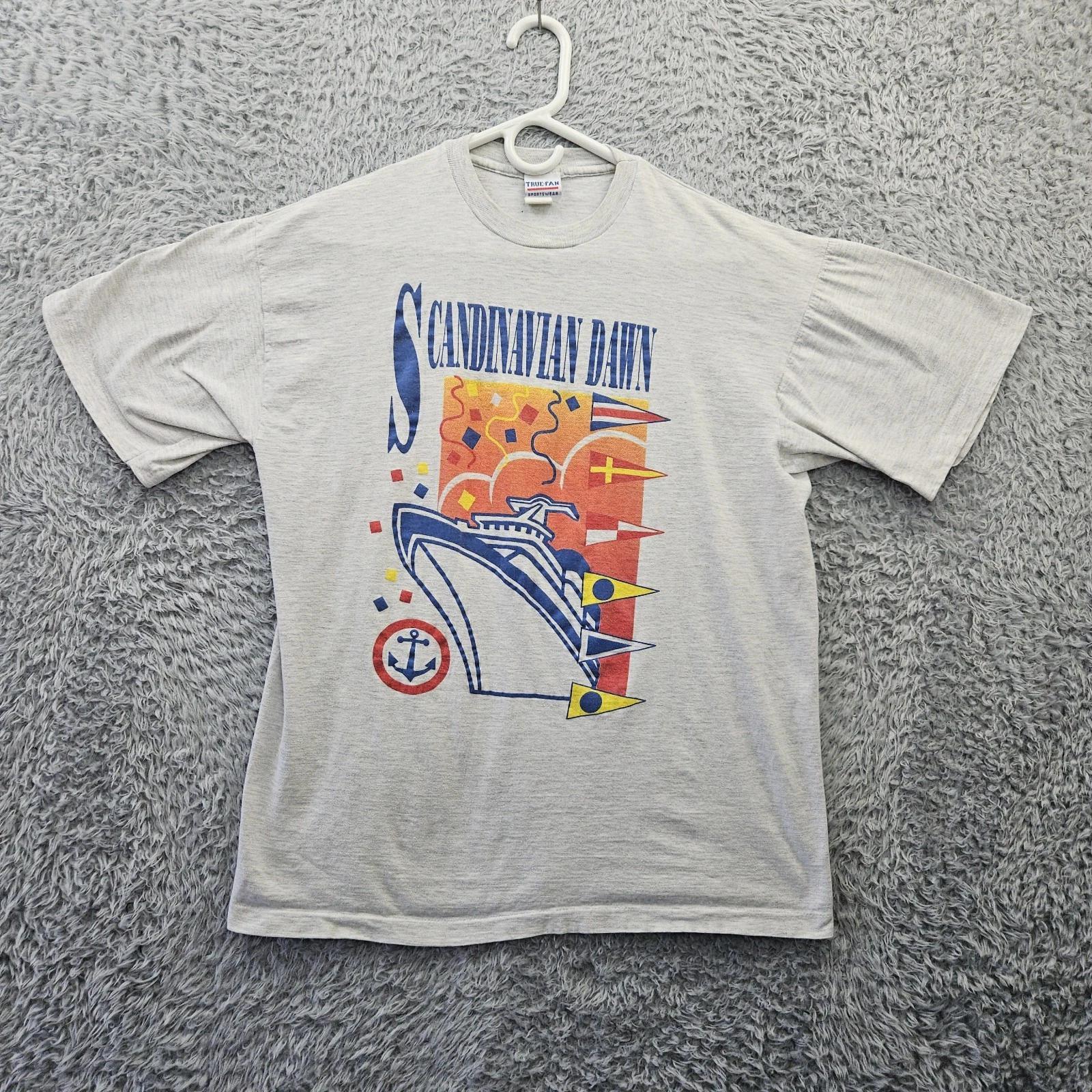 

Scandinavian Dawn Royal Caribbean Single Stitch Vintage 100% Cotton T-shirt Mens Tees Top XL (Fits Large) S