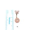 Butterfly-Belly Button Rings Stainless Steel Navel Piercing Jewelry Navel Ring Barbell for Women Girls Dangle Belly Ring