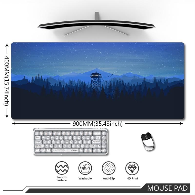 Original Large Mousepad Deep Forest Firewatch Mouse Pad Gaming Keyboard Mouse Mat Speed Waterproof Notebook Office Carpet Mats