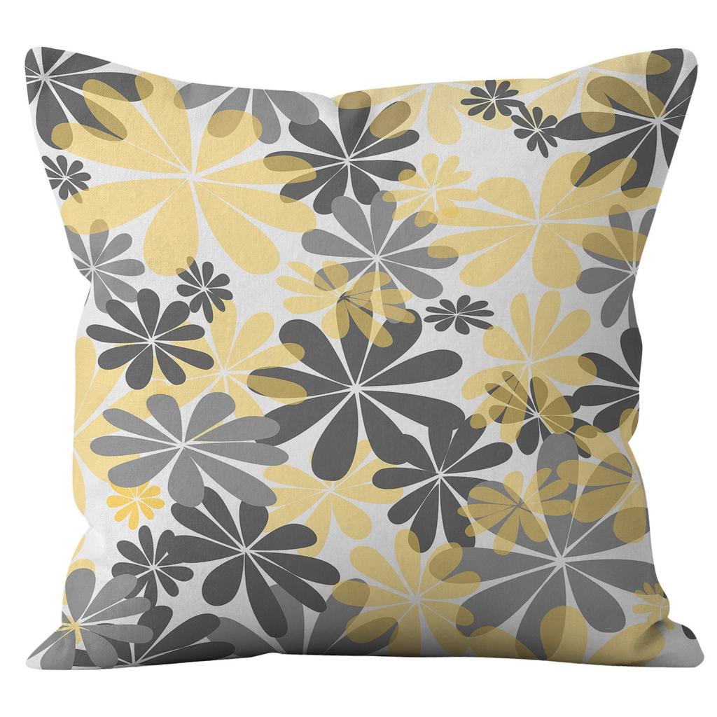 Fresh Daisy Letter Pillow Case Combination Home Sofa Pillow Cushion Cover