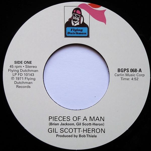 

7inch Record GIL SCOTT-HERON - Pieces Of A Man BGPS068 BGP Records 2022 UK Soul/Funk