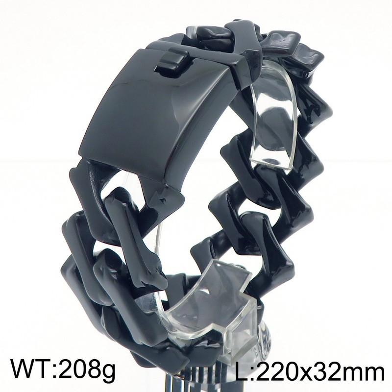 Titanium Steel Jewelry, Atmospheric Hip Hop 32Mm Thick Rhombus Cuban Chain Ladies Bracelet Boys Premium