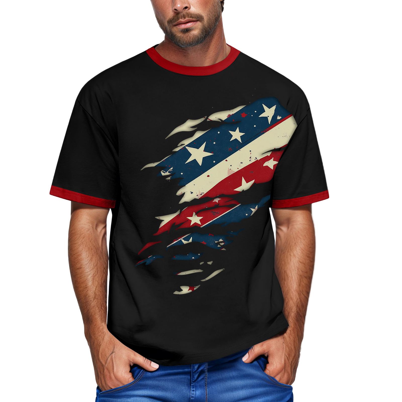 

Мужская футболка Футболки с графическим текстом Pool3D печать Уличная повседневная одежда с короткими рукавами и принтом Базовая одежда XL чёрный