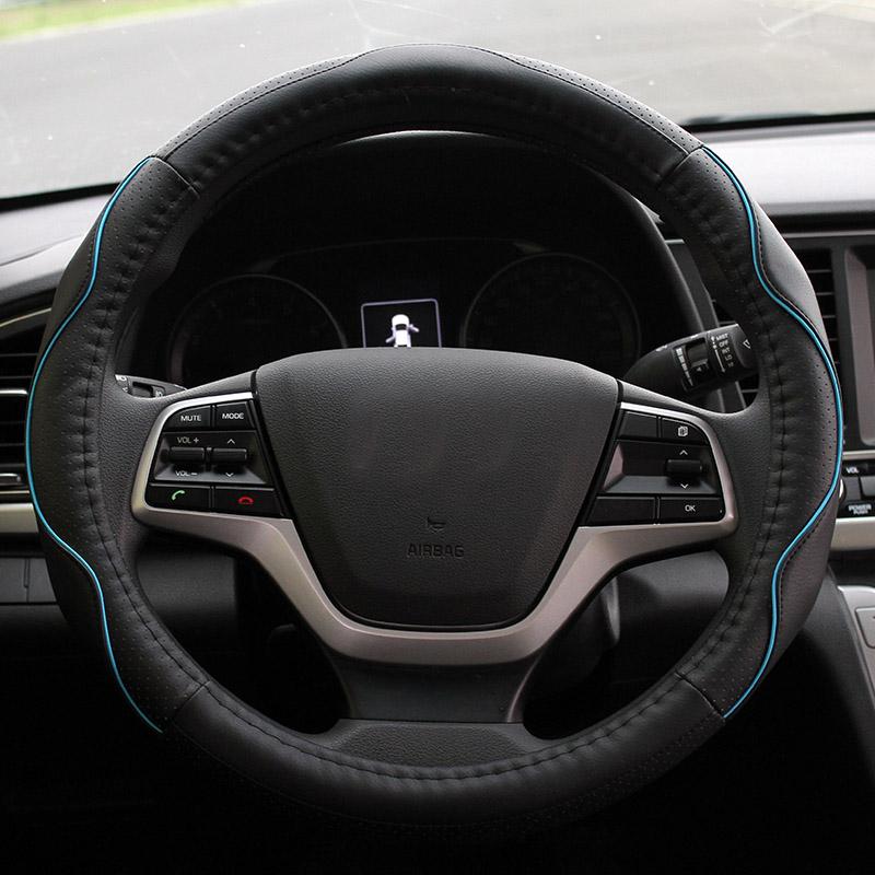 My Good Car Pu Leather Car Steering Wheel Protection Cover Steering Covers For Hyundai Elantra 2016-2018 Car Styling