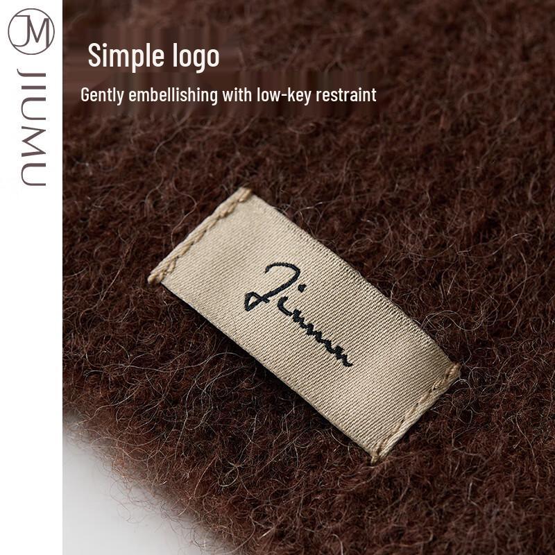 JIUMU Women's Winter Alpaca Wool Blend Knitted Gloves