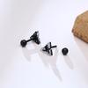 Fashionable And Creative Triangle Inlaid Zircon Earrings Suitable For Men And Women Cool Hip-hop Punk Style Jewelry Gifts