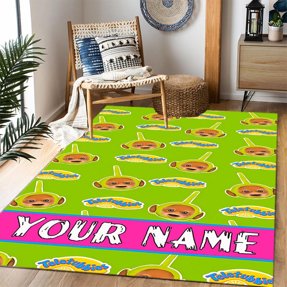 Green Alien Adventure Personalized Name Carpet Design for Outdoor Hallway Dining Room Kitchen Anti-slip Rug Decorate Offices