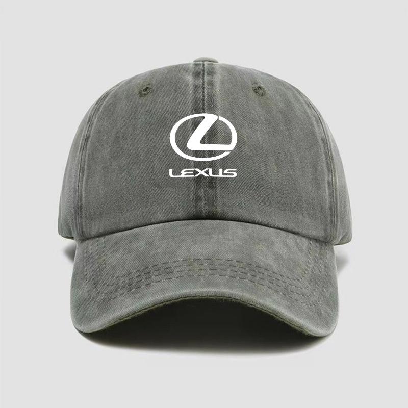 Car Logo Baseball Cap Washed Denim Vintage Hip Hop Caps For Lexus GS IS LS500h ES260 ES300h RX350h NX260 UX260 LM LC RZ450e TX