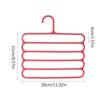 1Pcs 5 Layers Multi-functional Clothes Hangers Non-slip Pants Storage Rack Plastic Clothing Rack For Hanging And Storage