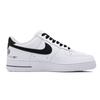 Nike Air Force 1 Collezione Stampe Antiscivolo Ammortizzazione Leggero Basse Skateboard Shoes Unisex Nero Bianco CW2288-111(Team241-CSgo)