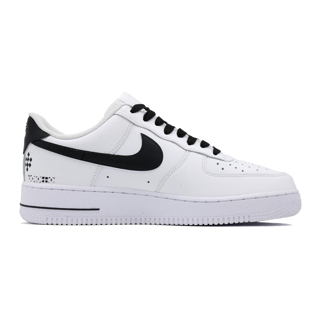 Nike Air Force 1 Collezione Stampe Antiscivolo Ammortizzazione Leggero Basse Skateboard Shoes Unisex Nero Bianco CW2288-111(Team241-CSgo)