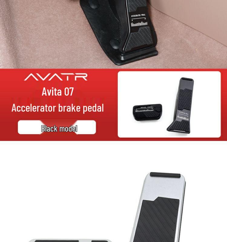 Rutschfeste Metall-Pedalabdeckungen für Avita 07: Brems- und Gaspedal Innenzubehör