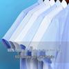 Men's Non-Iron Long-Sleeve Striped Cotton Shirt - Professional and Casual in White