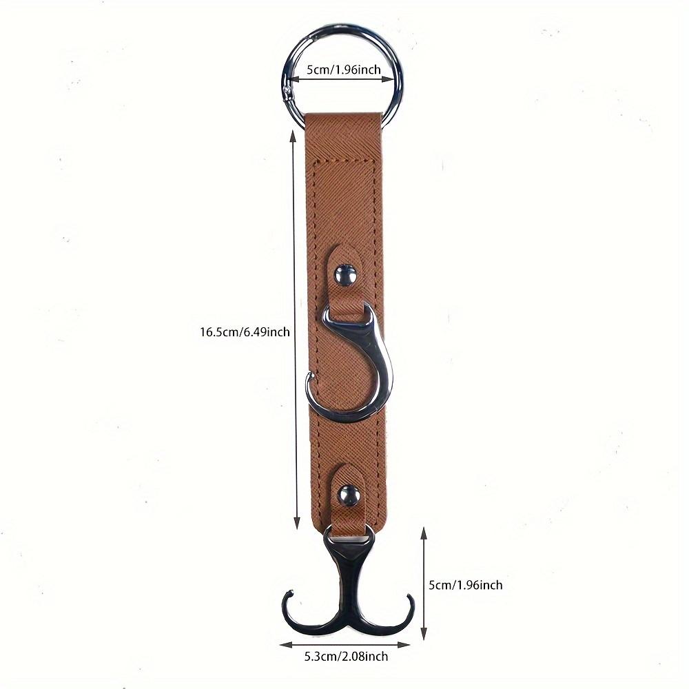 2 PU Leather Car Seat Back Hooks - Multi-functional Car Headrest Hanger, Suitable for Grocery Bags, Coats, Umbrellas, Handbags-car Seat Storage Boxes