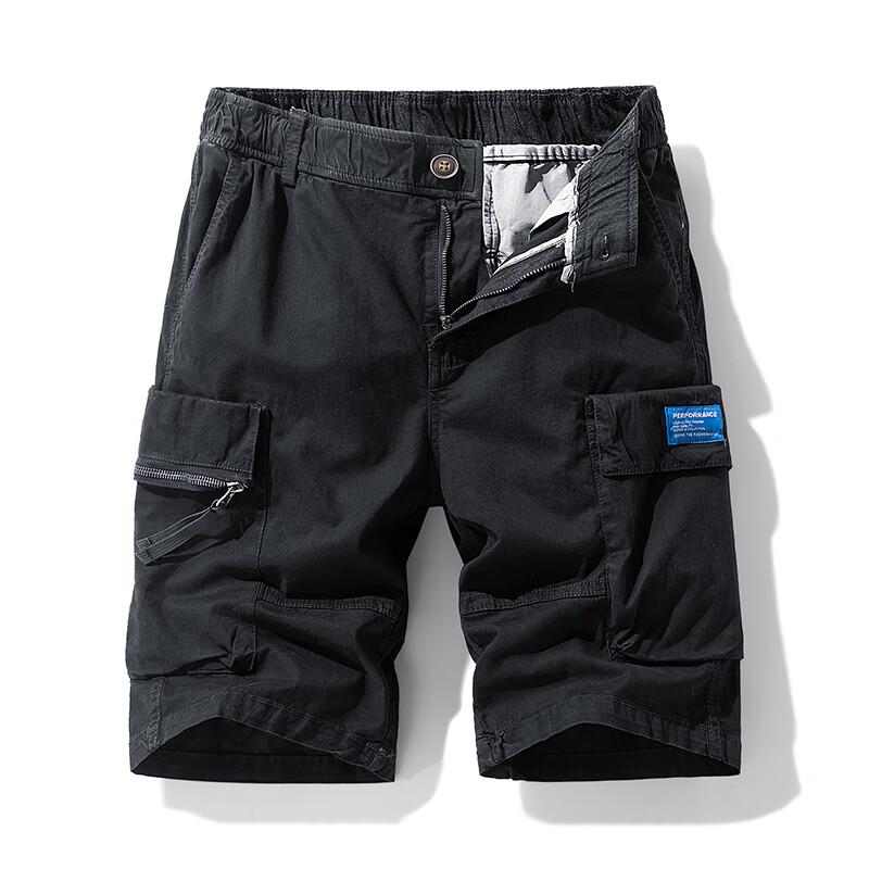 Demana Men s Summer Workwear Multi-Pocket Wide-Leg Shorts L