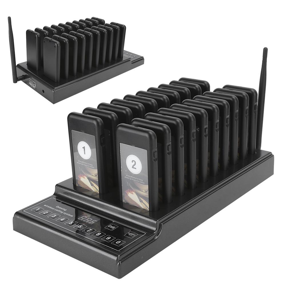 Wireless Calling System Queuing Guest Paging System 999‑Channel Restaurant Pager SU‑68Z Chargeable Pager 110-240V