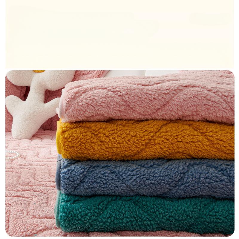 Plush Sofa Cushion Winter Warm Thick Lambskin Blanket Cushion Non-Slip Sofa Cover Winter Backrest Towel