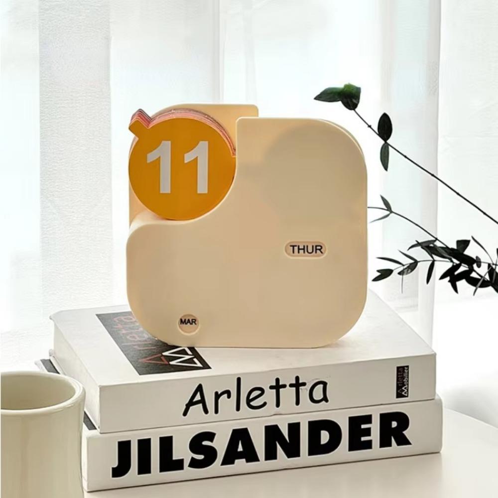Mini Perpetual Calendar Flip Kitchen Desk Decor Classic Desk Calendar Home and Office Use