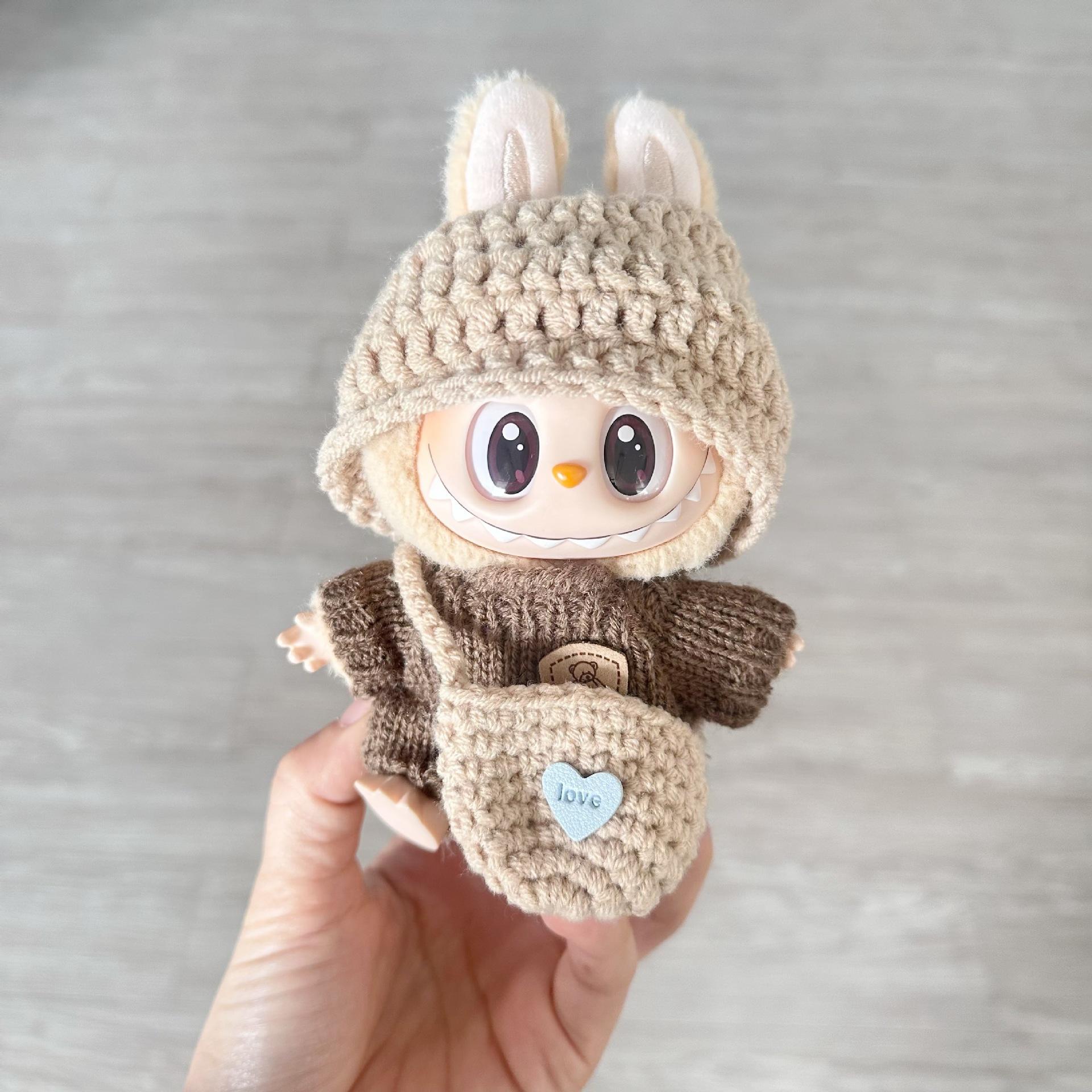 

LAFUFU Универсальная детская одежда, Кукольный милый новогодний набор, Аксессуары для DIY, Рождественские подарки, Аксессуары для кукол Popmart Bubble Mart No doll