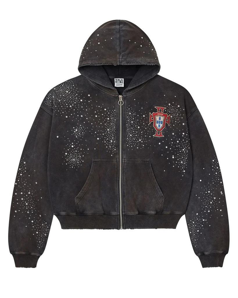 Europe, America 2025 American Graffiti Printing Men's and Women's Loose Casual Zipper Hooded Sweater Trendy Brand
