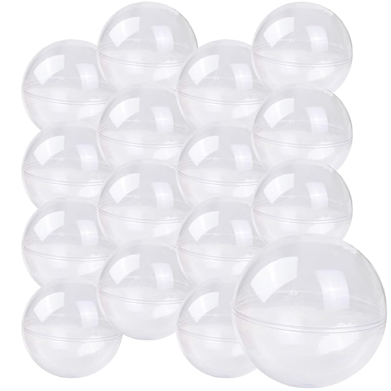 Neutral Zenith Gachapon Empty Capsules, 75mm, Set of 50 (Translucent)