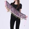 Boho Bellydance Hip Scarf W/Dangling Sequins Sequins Hip Scarf Dance Performance Clothing Jazz Dance Accessories Show Costumes