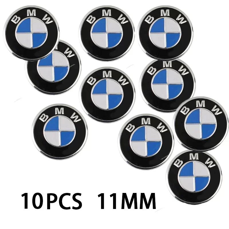 11mm Car Remote Key Fob Emblem Badge Radio button Sticker For BMW F10 E90 F20 E46 E60 E70 E39 E36 E87 X7 E92 E91 E28 X3 G11 X5 6 GR5